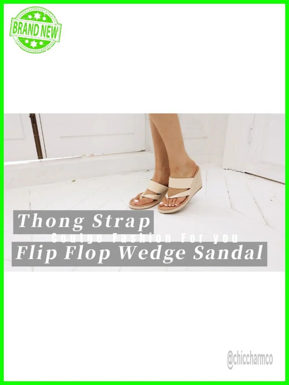 Women's Espadrille Wedge Sandals Platform Thong Leather Strap Slides